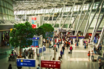 Flughafen Stuttgart Checkin Innenbereich